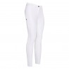 Pantaloni da equitazione Euro-star Equitation Queen Diamond FullGrip estivi - Bianco