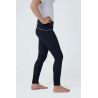 Pantaloni da equitazione con fondo in pelle per bambini Horze Aubrey - Blu navy scuro