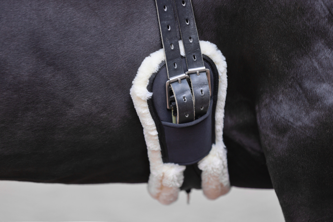 Sottopancia corto in montone sintetico Covalliero Nero