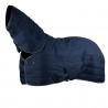 Coperta da scuderia Combo Horze Kingsley con copricollo 300 g - Blu navy scuro