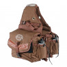 Borsa da sella posteriore imbottita 2 tasche Pool's - Marrone scuro