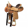 Sella western barrel Denver paletta rotonda - Marrone