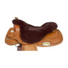Coprisella western in montone Umbria Equitazione - Marrone
