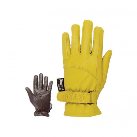 Guanti da equitazione in pelle con chiusura in velcro Umbria Equitazione 174