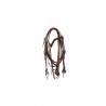 Briglia western Lakota con redini - Marrone scuro