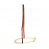 Noseband Pool's 555 in cuoio con rawhide - Marrone