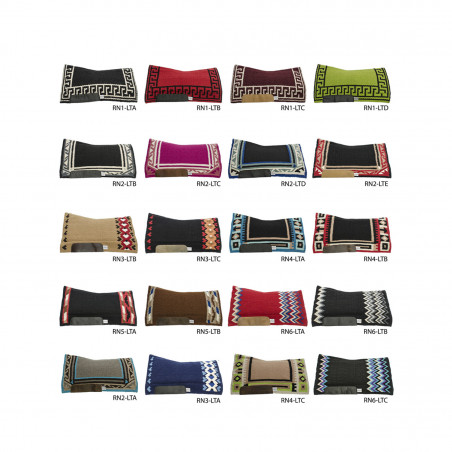 Sottosella western Pool's Star-pro in lana 38 x 34 cm