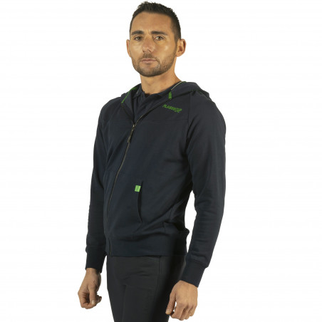 Felpa da uomo con zip Mako Flags & Cup