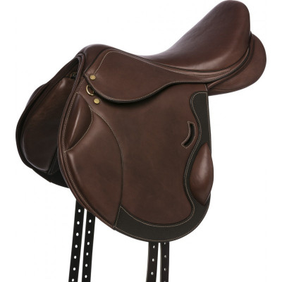Selle de cross Eric Thomas Fitter doublée Havane