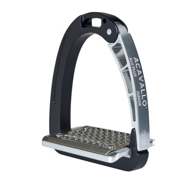 Étriers Arena Aluplus Junior 10,5 cm Acavallo Noir