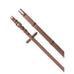 Redini in gomma 5/8" con fermagli in cuoio e fibbie in ottone Equestro