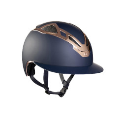 Casco Apex Chrome Lady Blu Opaco/Oro Rosa Suomy