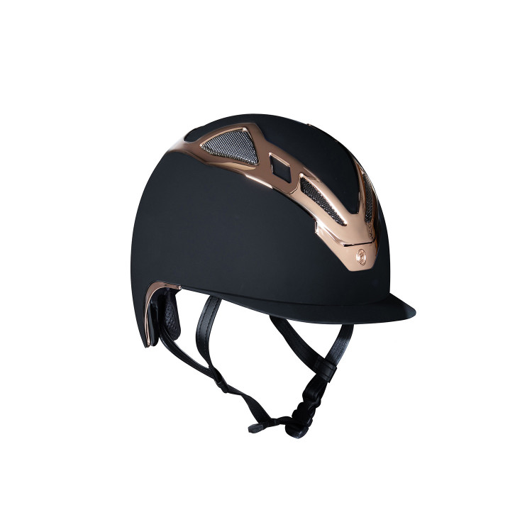 Casco Apex Chrome nero opaco/oro rosa Suomy