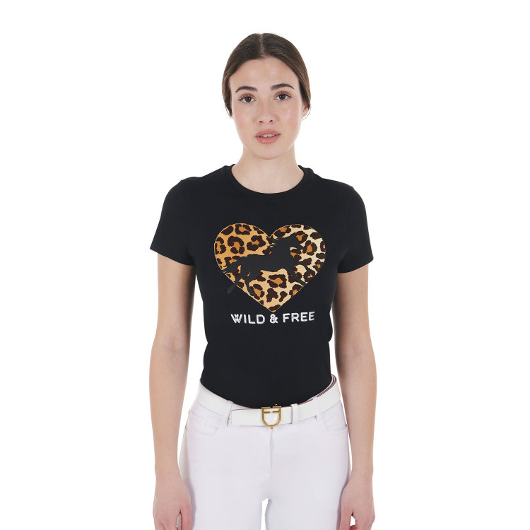 T-shirt in cotone da donna Wild & Free Equestro