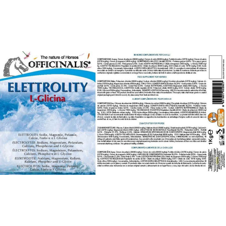 Integratore alimentare Officinalis® Elettroliti L-Glicina