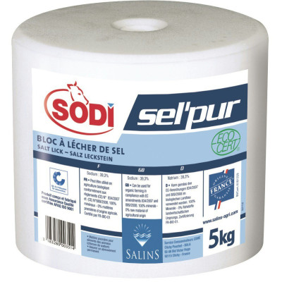Blocco di sale puro Sodi