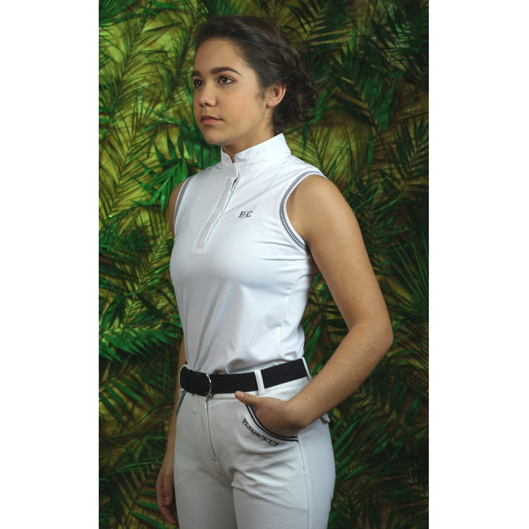 Polo SANTANA donna senza maniche Flags & Cup