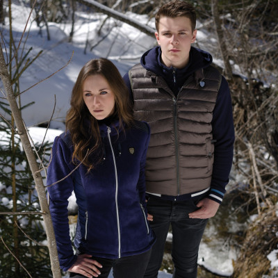 Veste polaire femme Sankola Flags & Cup Bleu marine