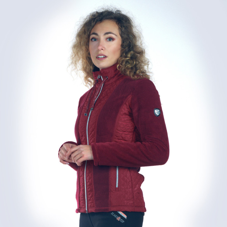 Giacca in pile Flags & Cup da donna Sitka