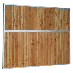 Separazione per box fisso in legno pieno 3,5 m La Gée