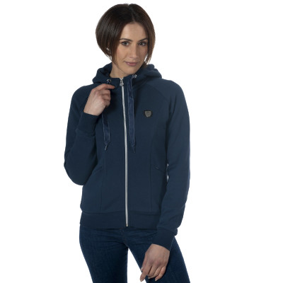 Sweat zippé femme Tazlina Flags & Cup Bleu marine