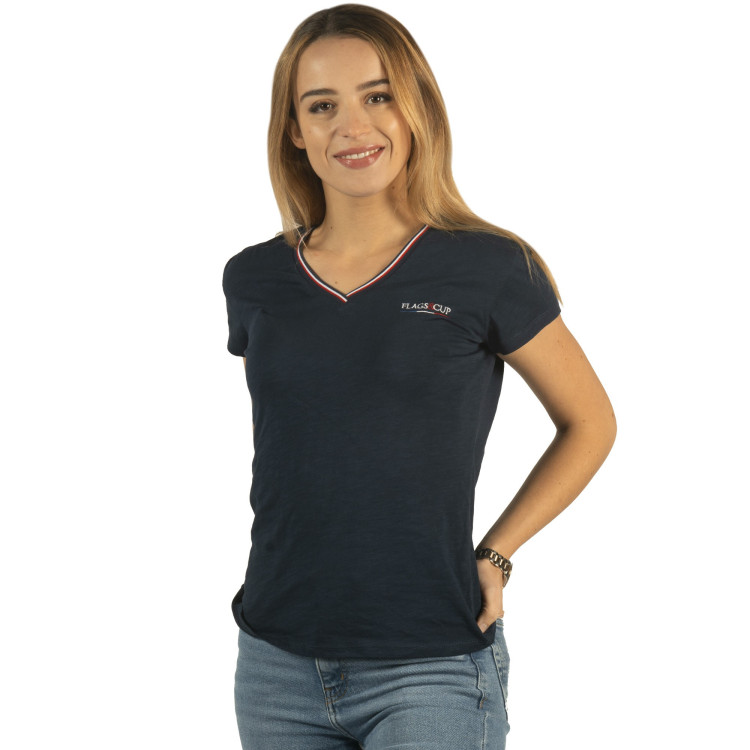 T-shirt donna France Collection Flags & Cup