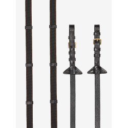 Redini Continental LeMieux in gomma Marrone / ottone Redini Continental LeMieux in gomma Marrone / ottone