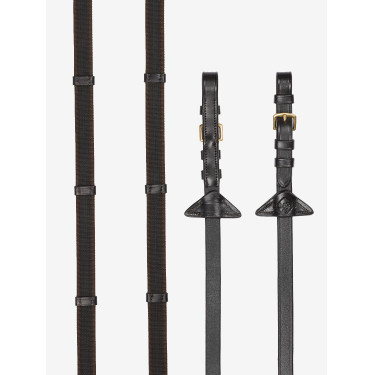 Redini Continental LeMieux in gomma Marrone / ottone Redini Continental LeMieux in gomma Marrone / ottone