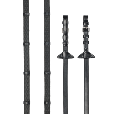 Redini in gomma morbida con fermagli LeMieux Nero / argento