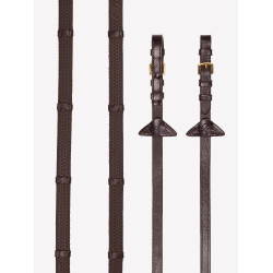 Redini in gomma morbida con fermagli LeMieux Avana / ottone Marrone Redini in gomma morbida con fermagli LeMieux Avana / ottone Marrone