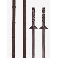 Redini in gomma morbida con fermagli LeMieux Havana / argento modello antico