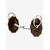 Rondelle para imboccatura in gomma sagomata LeMieux Marrone
