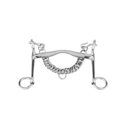 Morso da filetto Sprenger Satinox con aste lunghe 7 cm