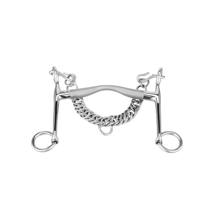 Morso da filetto Sprenger Satinox con aste lunghe 7 cm