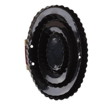 Étrille ovale métallique