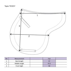 Tappetino ammortizzante Teddy Welltex Back On Track Tappetino ammortizzante Teddy Welltex Back On Track