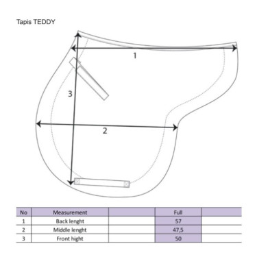 Tappetino ammortizzante Teddy Welltex Back On Track Tappetino ammortizzante Teddy Welltex Back On Track