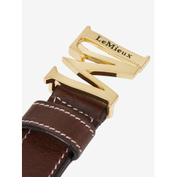 Cintura monogramma LeMieux Marrone