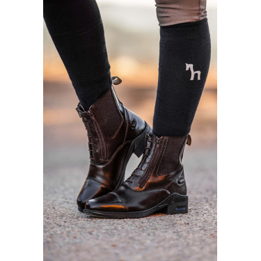 Stivali Horze in pelle Horze Kingston con doppia cerniera da donna Stivali Horze in pelle Horze Kingston con doppia cerniera da donna