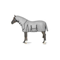 Coperta antimosche Horze Paso Fino con collo e protezione UV Grigio titanio Coperta antimosche Horze Paso Fino con collo e protezione UV Grigio titanio