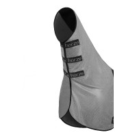 Coperta anti-mosche per equitazione Horze Paso Fino con collo rimovibile e protezione UV Grigio titanio