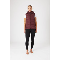 Gilet imbottito senza maniche con cappuccio Horze Callie donna Port Royale Bordeaux Gilet imbottito senza maniche con cappuccio Horze Callie donna Port Royale Bordeaux
