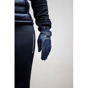 Guanti da equitazione estivi da donna B Vertigo Carla Mesh Blu marino scuro