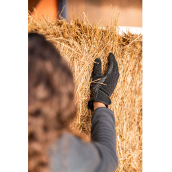 Guanti da equitazione invernali Horze Ava bambino Nero Guanti da equitazione invernali Horze Ava bambino Nero