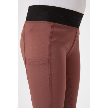 Leggings da equitazione in silicone Horze Leighton da ragazza con fondo integrale e fodera calda Leggings da equitazione in silicone Horze Leighton da ragazza con fondo integrale e fodera calda