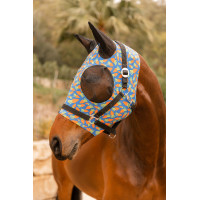 Maschera anti-mosche Horze elastica da infilare Giallo banana