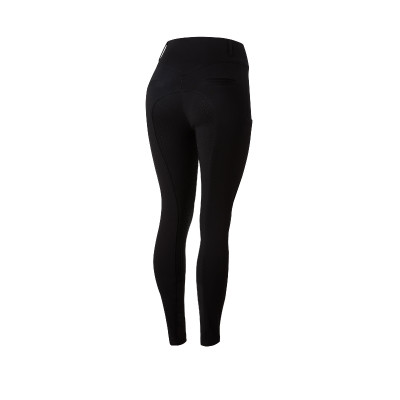 Pantalon d'équitation fond intégral grip toutes saisons Horze Mira Noir