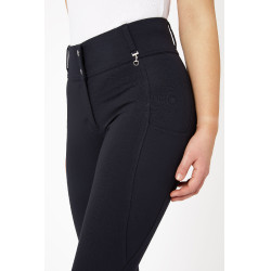 Pantaloni con grip integrale per tutte le stagioni Horze Mira Blu marino scuro