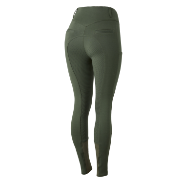 Pantaloni con grip integrale per tutte le stagioni Horze Mira Verde scarabeo Pantaloni con grip integrale per tutte le stagioni Horze Mira Verde scarabeo