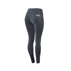 Pantaloni da equitazione a grip integrale Meghan B Vertigo a vita alta donna Blu navy scuro Pantaloni da equitazione a grip integrale Meghan B Vertigo a vita alta donna Blu navy scuro